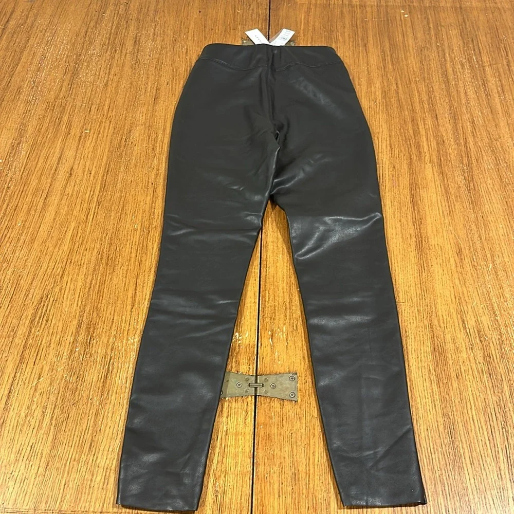 TOPSHOP Faux Leather Pants Size 2 - Picture 6 of 7